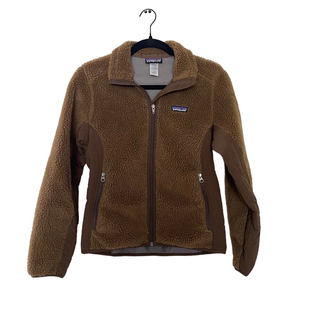 Vintage Patagonia Sherpa Retro X Deep Pile Fleece Jacket Brown sz Small